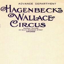 Very Scarce c1926 Hagenbeck-Wallace Circus Letterhead Chicago J.C. Donahue picture