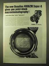 1970 Beaulieu 4008ZM Super-8 Camera Ad - Point-Blank picture