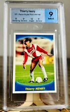 1997 PANINI SUPERFOOT SOCCER THIERRY HENRY ROOKIE #137 MTG9 PSA9? RARE POP0 🙂 picture