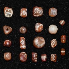 20 Authentic Ancient Etched Carnelian Bead over 2000 Years Old in good Condition picture