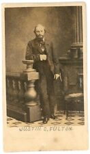 CIRCA 1870'S VERY RARE CDV Featuring Famous American Author: Justin D. Fulton picture
