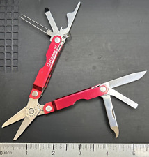 LEATHERMAN Micra Red Multi-Tool Knife, Scissors & More VERY GOOD USED Condition picture