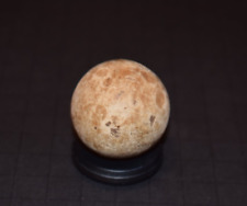 Very Unique Old Crudely Made Antique Earthtone Clay Marble Boulder Size 1.500