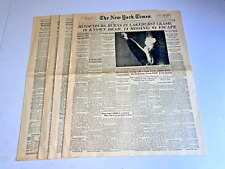 RARE The New York Times Newspaper Hindenburg Dated May 7, 1937 52 Pages Complete picture