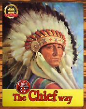 Sante Fe Railroad - The Chief Way - Metal Sign 11 x 14 picture