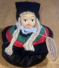 VTG Norway Nordic 5” Doll In National Costume Sand Bag w/ Ceramic Face Norwegian picture