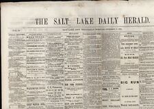 Oct. 15, 1873 * THE SALT LAKE CITY DAILY HERALD Newspaper advertising Notices  picture