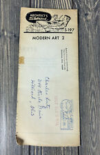 Vintage Architects Sketchbook S-197 Modern Art 2 Mailer Advertisement  picture