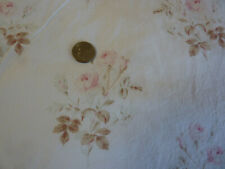 Rachel Ashwell Shabby Chic Boutique Primrose Poplin Fabric Pink Rose on White  picture