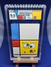 2009 Topps SpongeBob Composition Red Blue And Sponge SSP HGA 9.5 GEM eBay POP 1 picture