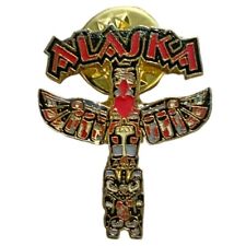 Vintage Alaska Totem Pole Travel Souvenir Pin picture