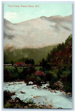Fraser River British Columbia Canada Postcard Yale Creek Mountain View c1905 picture