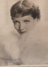 HOLLYWOOD CLAUDETTE COLBERT STUNNING PORTRAIT 1930s STYLISH POSE ORIG Photo C27 picture