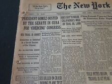 1936 DECEMBER 24 NEW YORK TIMES - PRESIDENT GOMEZ OUSTED IN CUBA - NT 6695 picture