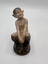 Rare VTG Royal Copenhagen Porcelain Figurine Faun Pan Satyr 4.25” picture