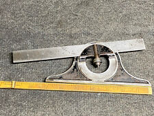 Vintage Rare L. S. S. Co Starrett Protractor Head Pat Aug 7  1883 With 9” Rule picture