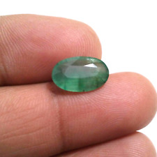 Outstanding Zambian Emerald Oval Shape 3.65 Crt Top Green Faceted Loose Gemstone picture