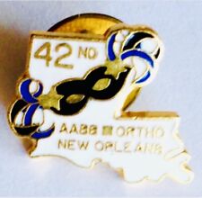 AA44 Ortho 42nd Masquerade Ball New Orleans Pin Badge Rare Vintage (F5) picture