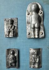 Antique German Belgian baby doll children chocolate molds lot picture