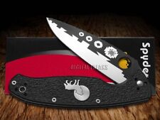 David Yellowhorse Spyderco Resilience Liner Lock Knife Howling Wolf Black G-10 picture