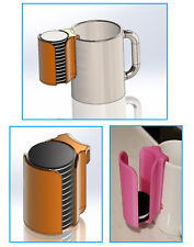 The Oreo Cup Caddy - Oreo Cookie Holder clips to any mug or cup Holds 12 Oreos picture
