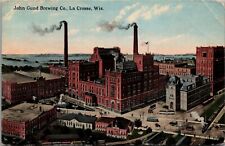 La Crosse Wisconsin~John Gund Brewing Co~Beer Brewery~Factory Panorama~1916 picture