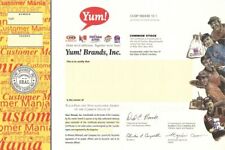 Yum Brands, Inc. - dated 2004 Specimen Stock Certificate - Mentions A&W, KFC Ke picture