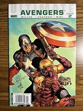 ULTIMATE AVENGERS 2 EXTREMELY RARE NEWSSTAND VARIANT CAPTAIN AMERICA MARVEL 2009 picture