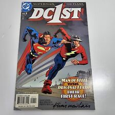 DC 1ST #1 COMIC Superman Vs The Flash Race 2002 Signed By Kevin Nowlan One Shot picture