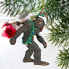 Bigfoot Holiday Yeti Holiday Ornament christmas bauble decoration in santa hat picture