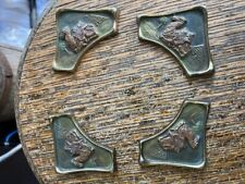 Antique Judd Deco Egyptian Revival Camels Cast Iron Corner Fittings Protectors picture