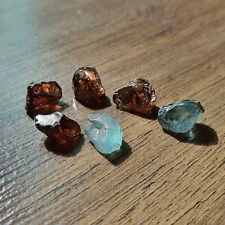 23,14Ct, Natural Red Blue Zircon rought Jacinth Facet Grade Cambodia Crystal lot picture
