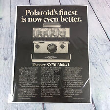 Vtg 1976 Polaroid SX-70 Alpha 1 Camera Genuine Magazine Advertisement Print Ad picture