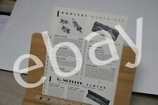 AD Kohlert woodwind Mueller Flute Reeds vintage 1954 Music 1 sheet 2 sided  picture