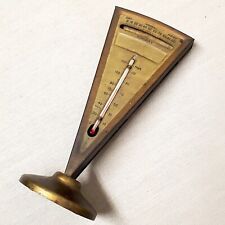 Vintage 1920s Antique Triangle Thermometer Reliance Die & Stamping Co RARE VTG picture
