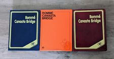 Vintage Romme 2 Decks Playing Cards Bridge Canasta RARE+Case  3 NEW Sealed Sets picture