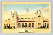 Dallas TX-Texas, Auditorium at Fair Park, c1950 Antique Vintage Postcard picture