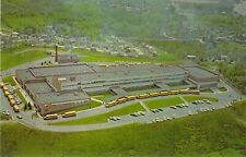 1964 PA Pittsburgh Penn Hills Senior High School Aerial View Buses postcard A65 picture