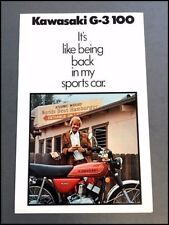 1975 Kawasaki G-3 G3 100 Motorcycle Bike Vintage Sales Brochure Folder picture