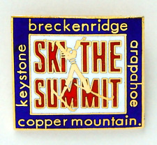 Ski The Summit Pin Colorado Copper Mountain Breckenridge Keystone Arapahoe picture