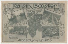 1910 Fresno, California - Poster Style Advertising - Raisin Festival Postcard picture