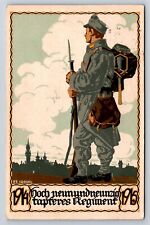 German Postcard WWI Propaganda Soldier Austro-Hungarian Inf. Regiment 99 #2 AT15 picture