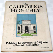 Vtg The California Monthly, University Of California Alumni, May 1924 picture