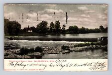 Watertown WI-Wisconsin, Rough & Ready Dam, Antique, Vintage Souvenir Postcard picture