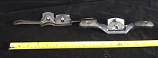 2 VINTAGE PRE-WAR METAL SPOKESHAVES ONE BRITISH.. ONE AMERICAN GOOD CONDITION picture