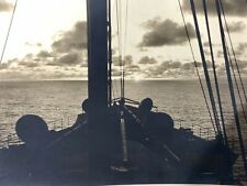 AdH) Found Vtg Photograph 5x7 Artistic Sailboat Nautical Silhouette Beautiful  picture