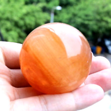 40-50mm Natural Citrine Quartz Crystal Sphere Ball Healing Gemstone 1pc picture