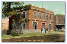 1924 City Hall Building Dirt Road Randolph New York NY Posted Vintage Postcard picture