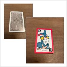 RARE VINTAGE 1949 WHITMAN DISNEY DONALD DUCK PLAYING CARD GAME THUMPER CARD picture