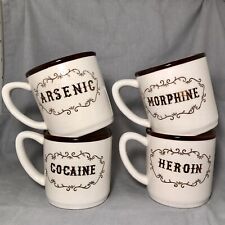 Antique Drug Mugs || Cocaine || Heroin || Arsenic || Morphine || EXTREMELY RARE picture